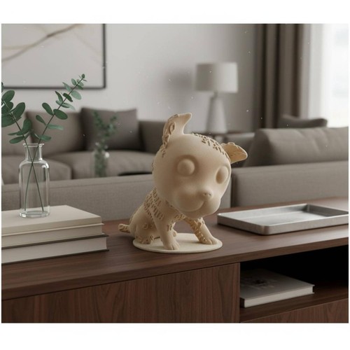 Scultura cane lettere stile - lettere,