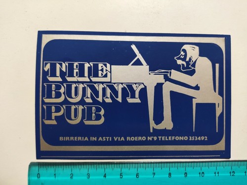 Adesivo the bunny pub - pub, birreria