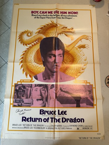 Raro poster originale bruce - originale,