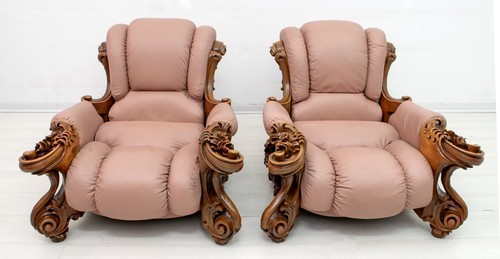 Coppia poltrone pelle in - coppia,