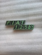 FIAT 125S 125 S 4199731 LOGO SIGLA EMBLEMA FREGIO STEMMA SCRITTA BADGE TARGA