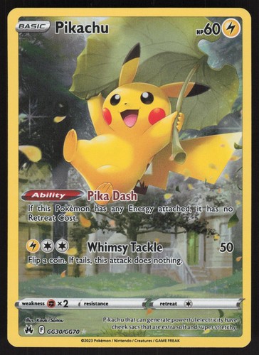 Pikachu gg30 gg70 holo crown - gg30/gg70,