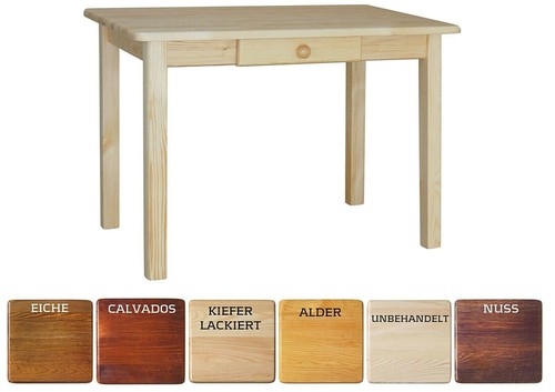 Tavolo pranzo con cassetto - da,