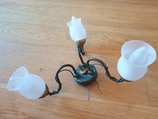 LAMPARA DE TECHO DE BRONCE CON