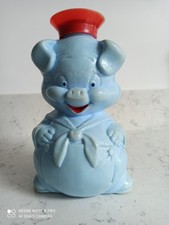Vintage Blue Piggy Bank