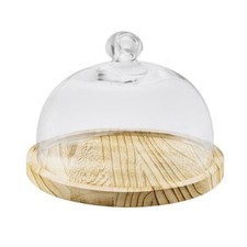 Campana in Vetro Base In Legno