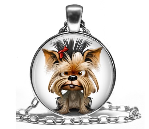 Collana con ciondolo yorkie - collana,