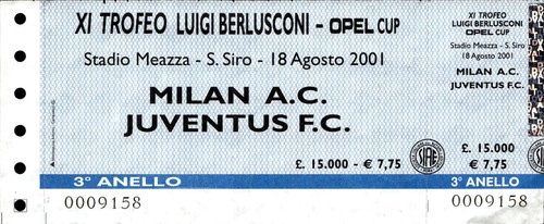 Biglietto stadio trofeo - stadio,