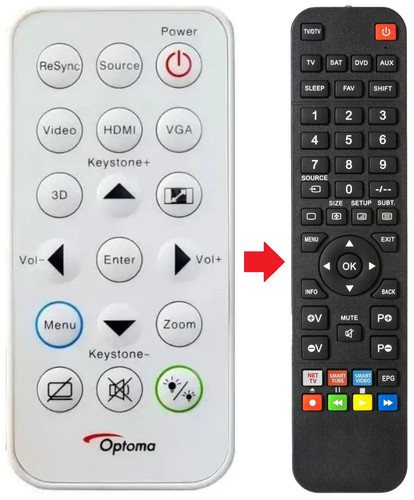 Telecomando adatto per infocus - telecomando,