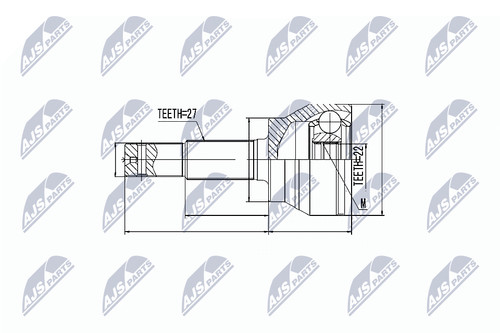 Kit giunto lato ruota nty - ruota,
