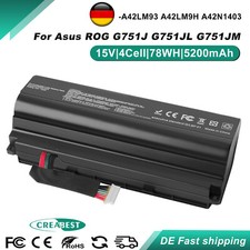 Batteria 5200 mAh A42N1403 A42LM93 A42LM9H per Asus ROG G751 G751J G751JT G751JY JL