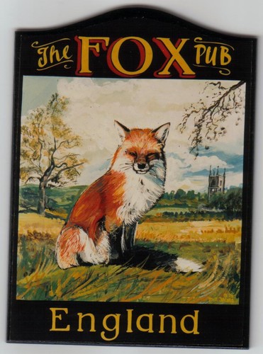 The fox mini pub sign - the,