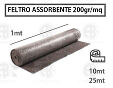FELTRO ANTIMACCHIA ANTIGRAFFIO ANTISCIVOLO 200g/mq in Rotolo da 10 o 25mt