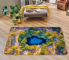 3D Forest Lake ZHUB195 Game Non Slip Rug Mat Photo Carpet Zoe