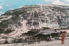 Cartolina - Piemonte turistico - Bardonecchia - Piste di ski pattinaggio - 1965