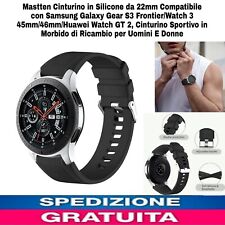 Cinturino in Silicone Da 22Mm Compatibile Con Samsung Galaxy Gear S3 Frontier/Wa