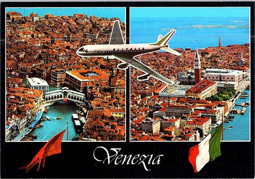 Alitalia aereo sopra venezia - alitalia,