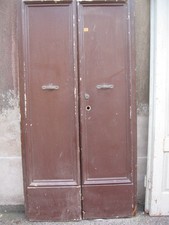 PORTONCINO DA ESTERNO 2 ANTE - LACCATO MARRONE E DIETRO BIANCO - FINE 800 EMILIA