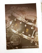 IL SOGNO ITALIANO : DRUM SOUND BROCHURE 16 PAGINE 21x30cm artwork LUCA DEORSOLA