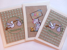 3 biglietti di auguri Welcome