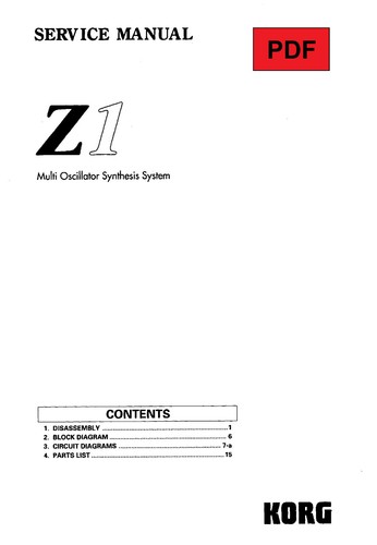 Korg service manual with - service,