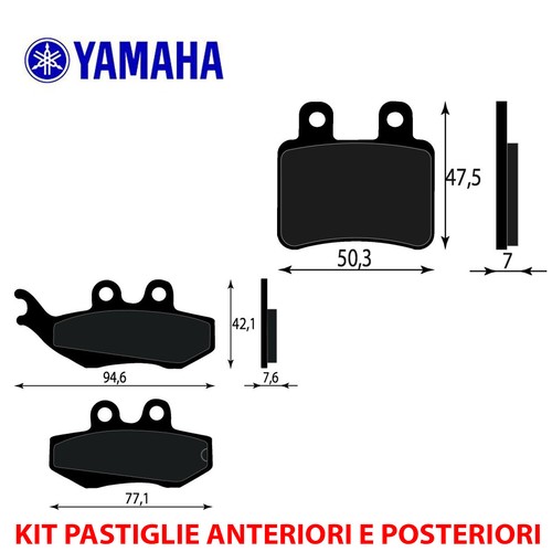 Kit pastiglie freno anteriori - pastiglie,