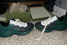 Sneakers Gucci GG Rhyton verde