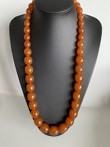 Collana vintage ambra ovale