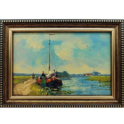 Barca vela dipinto olio - a,