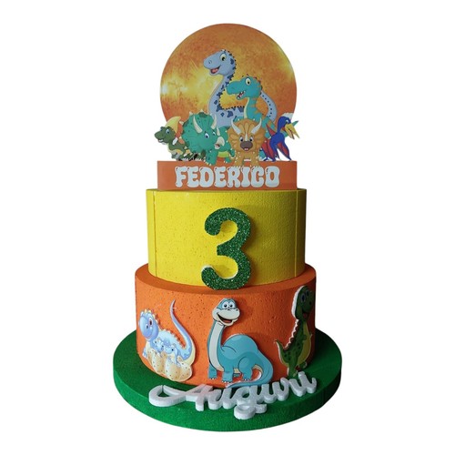 Torta scenografica dinosauri - scenografica,