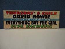 ONLY STICKER  X JUKE BOX - DAVID BOWIE - "THURSDAY'S CHILD" - TOP RARE! - 1999