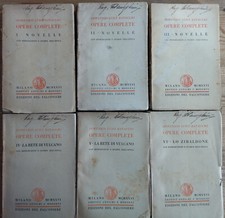 D. L. Batacchi: "OPERE COMPLETE" - 6 volumi - 1926 - Edizioni del Falconiere