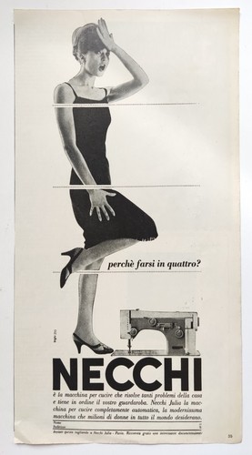 Pubblicita necchi macchina da - necchi,