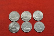 Lotto Monete Da Lire 5 Nr. 6 Pezzi