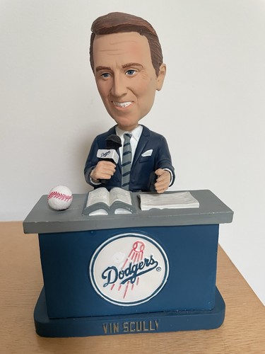 Vin scully talking bobblehead - vin,