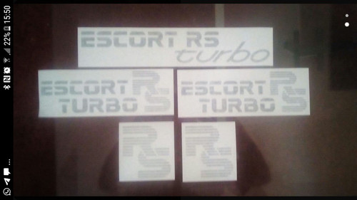 Escort turbo decals - escort,