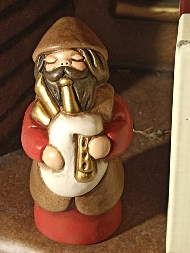 Zampognaro rosso presepe - rosso,