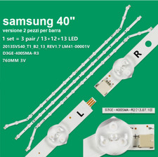 KIT 3 BARRE DA 13 LED TV SAMSUNG D3GE-400SMA-R2 D3GE-400SMB-R2 UE40H5303AK