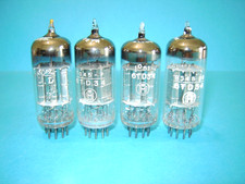 4x valvola Magnadyne 6TD34 = 6T8  Tube Lampe Röhre Radio