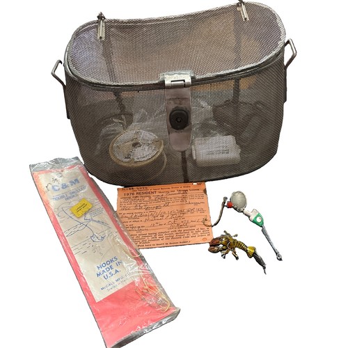 Lotto raro vintage pesca creel