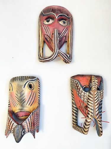 Maschera tribale africana - tribale,