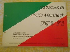 Catalogo ricambi DUCATI 750 F1 Montiuch praticamente nuovo
