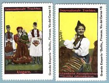 ES4107 Timbro Poster Propaganda: Costumi Germania - Sovrastampa pubblicitaria