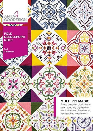 Trapunta folk needlepoint - folk,