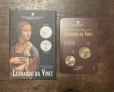 Italia 2 euro commemorativi 2019 Leonardo da Vinci + 1 euro in folder coincard