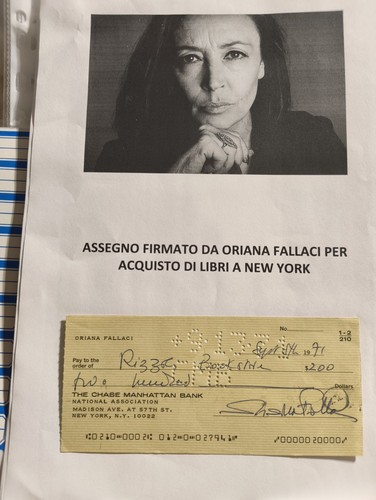 Autografo originale oriana - originale,