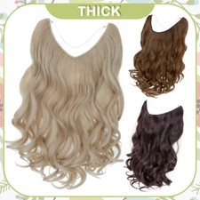 100% Naturale Reale come Filo Umano nelle Extension Capelli Invisibile Nano Anello Clip in