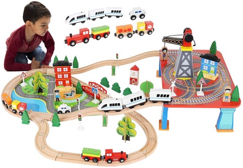Pista treni legno - pista,