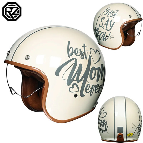 Casco moto retrò - moto, 3/4