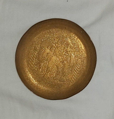 Piattino ottone sbalzato - piattino, in